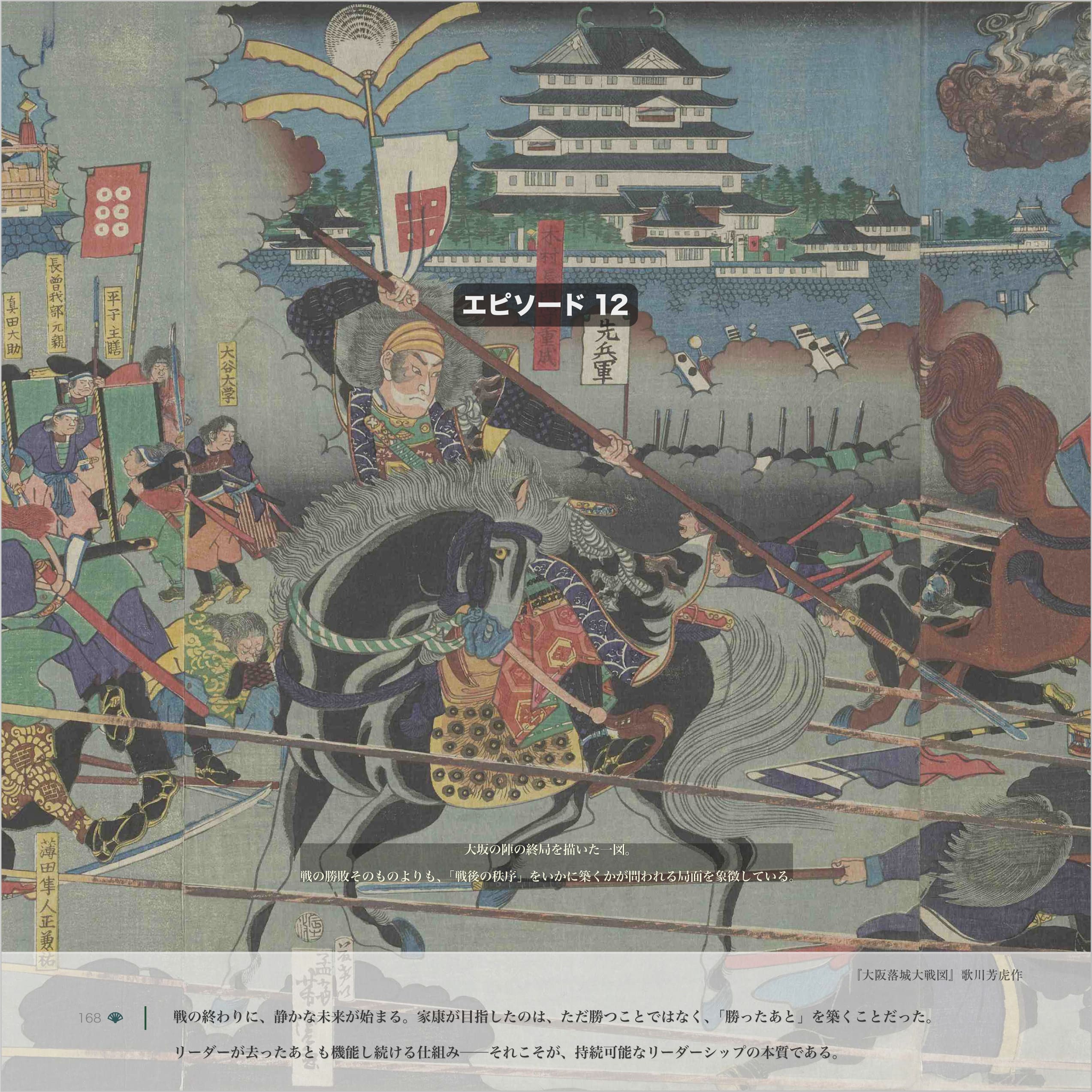 家康大仁村難戦之図(楊斎延一)
武によって局面を制する時代の象徴。
しかし家康は、この力の論理を“制度”へと変換していった。